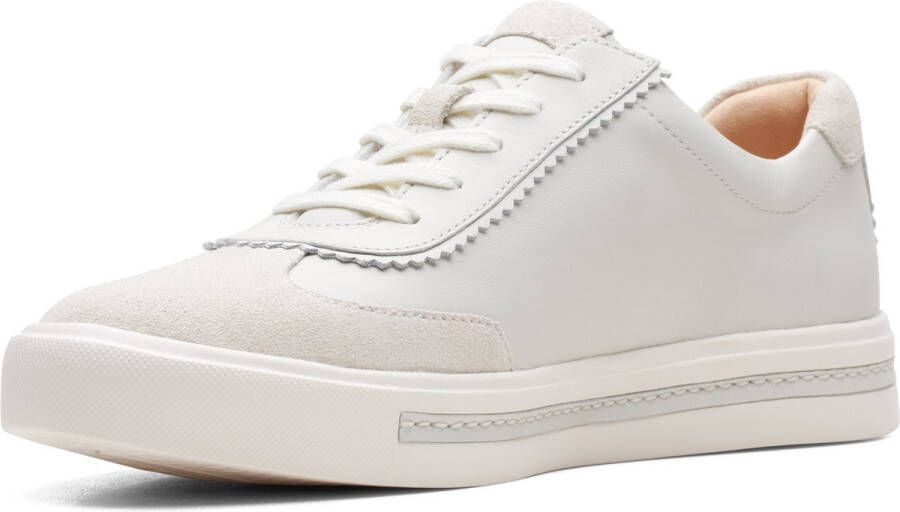 Clarks Dames Un Maui Stitch D 1 white leather