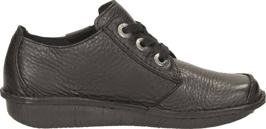 Clarks Dames Veterschoenen Zwart