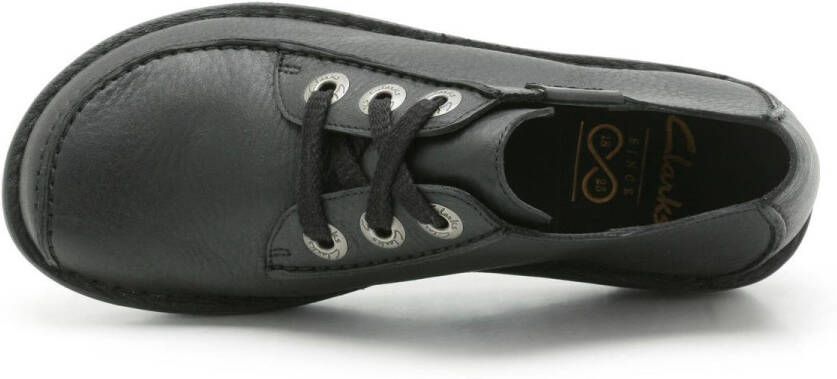 Clarks Dames Veterschoenen Zwart