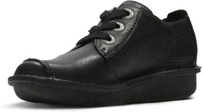 Clarks Dames Veterschoenen Zwart