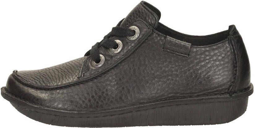 Clarks Dames Veterschoenen Zwart