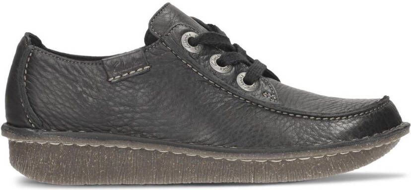 Clarks Dames Veterschoenen Zwart