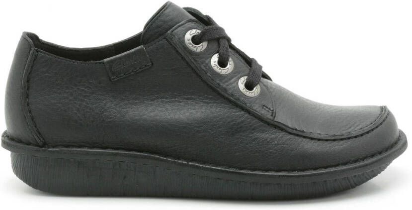 Clarks Dames Veterschoenen Zwart