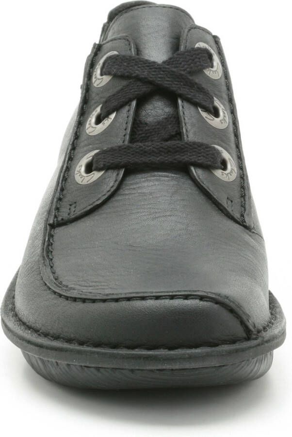 Clarks Dames Veterschoenen Zwart