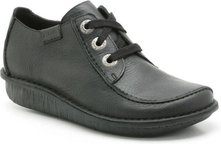 Clarks Dames Veterschoenen Zwart