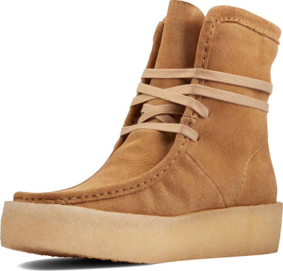 Clarks Dames WallabeeCup Hi Laarzen Beige