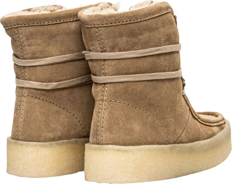 Clarks Dames WallabeeCup Hi Laarzen Beige