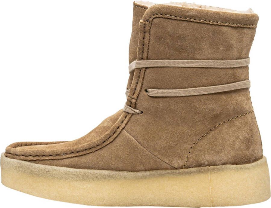 Clarks Dames WallabeeCup Hi Laarzen Beige