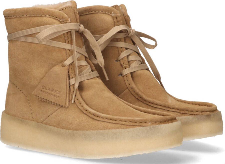 Clarks Dames WallabeeCup Hi Laarzen Beige