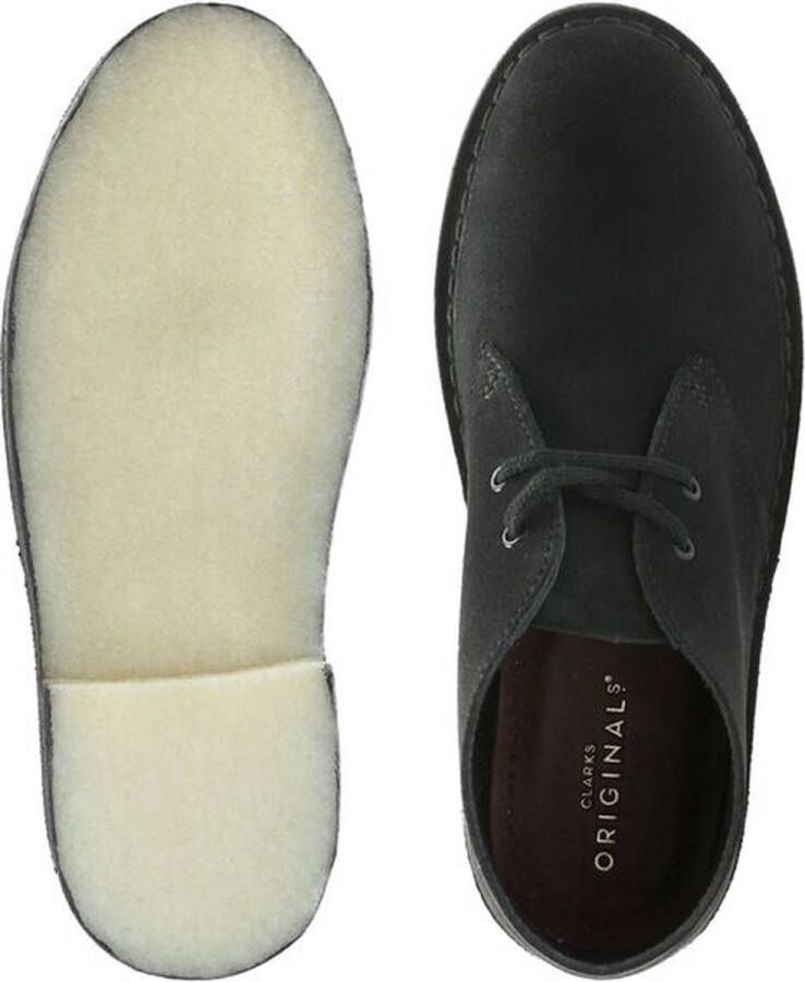 Clarks Desert Boot W Zwart Suede Dames Schoenen