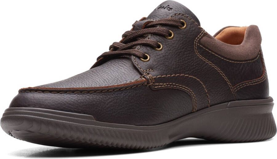 Clarks Donaway Edge Veterschoenen Laag donkerbruin