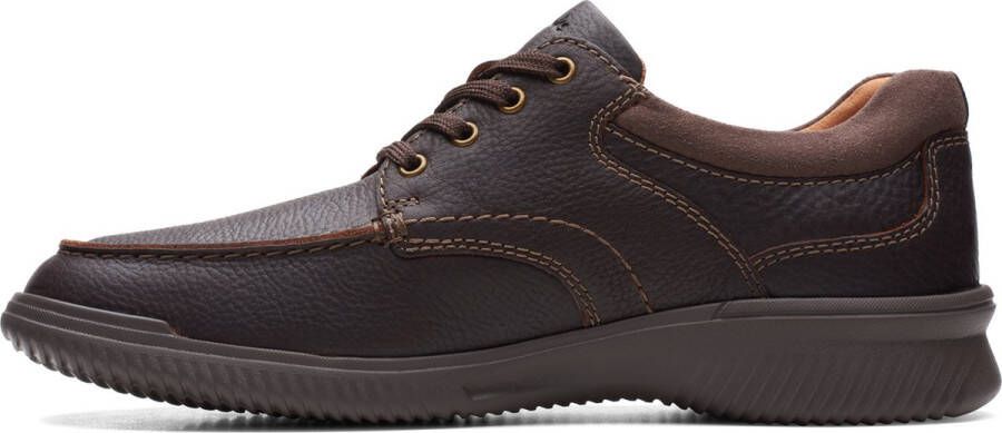 Clarks Donaway Edge Veterschoenen Laag donkerbruin