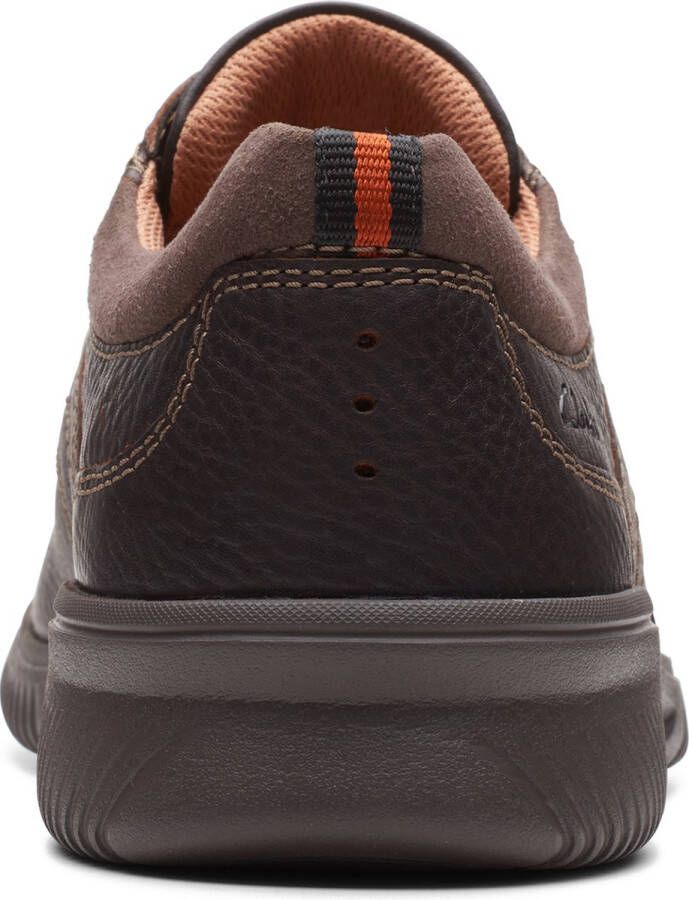 Clarks Donaway Edge Veterschoenen Laag donkerbruin