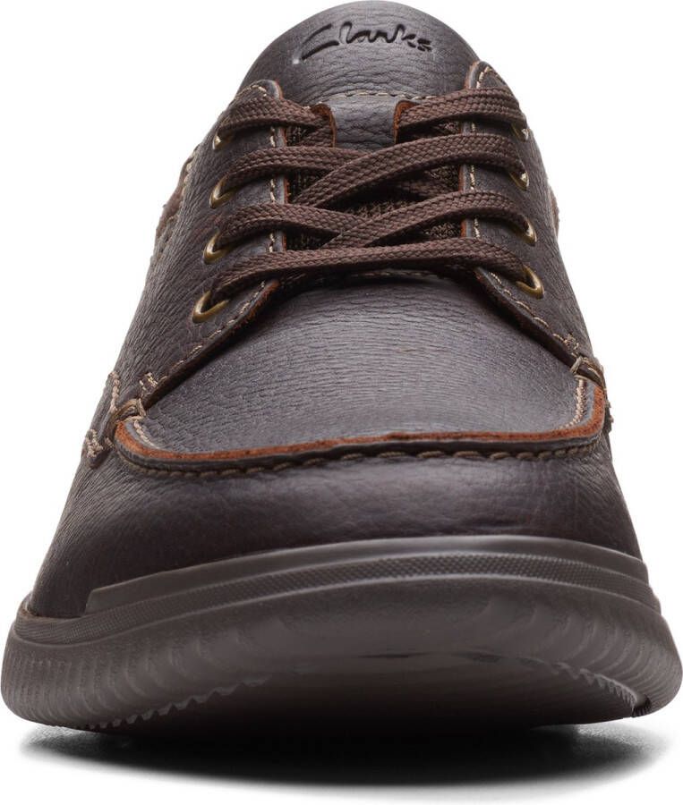 Clarks Donaway Edge Veterschoenen Laag donkerbruin