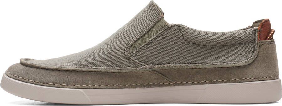 Clarks Gereld Step Heren Instappers Olive Combi