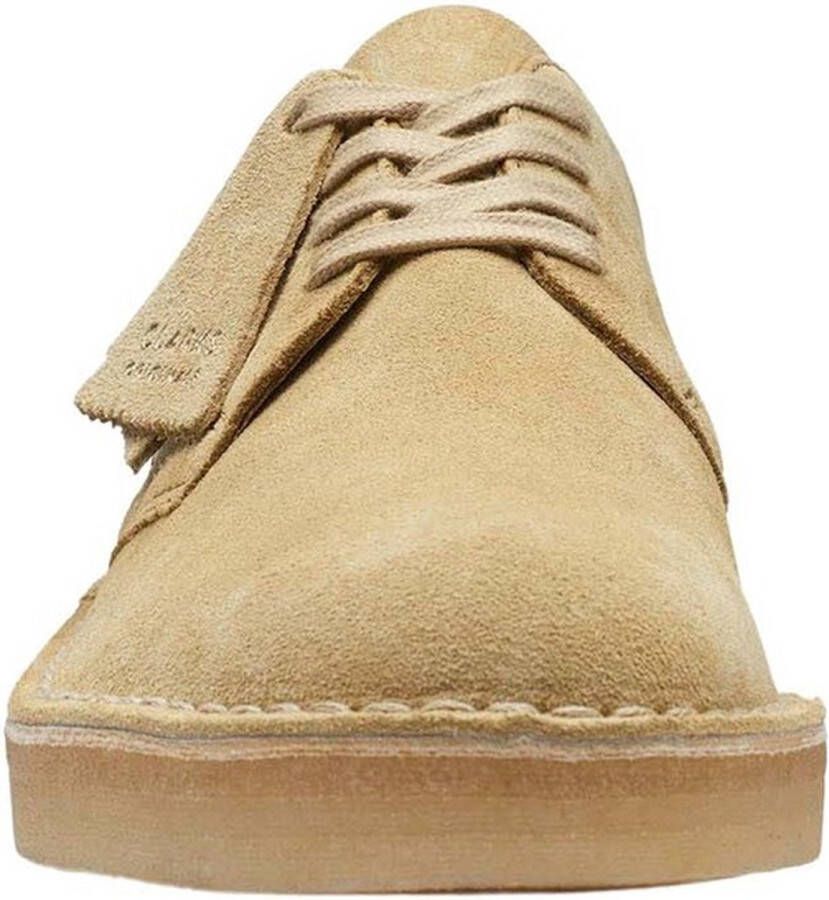 Clarks Coal London Beige Suede Lage veterschoenen - Foto 4