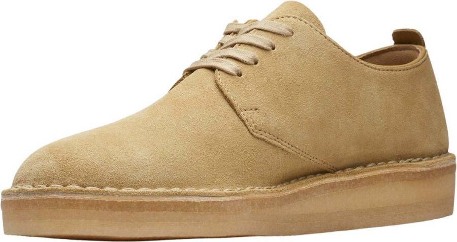 Clarks Coal London Beige Suede Lage veterschoenen - Foto 6