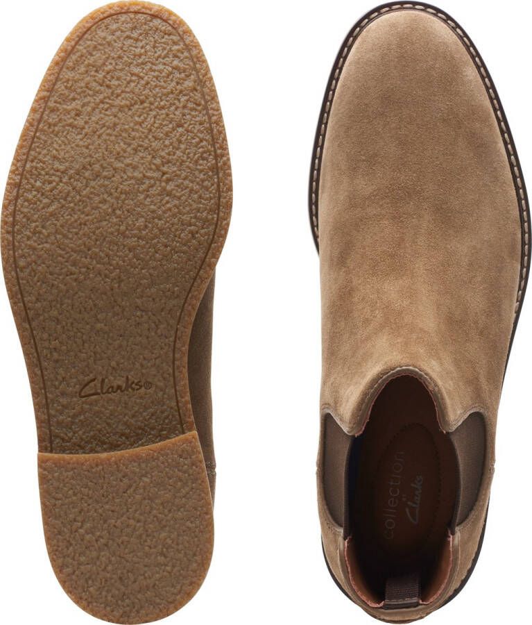 Clarks Jaxen Chelsea Enkellaarzen taupe