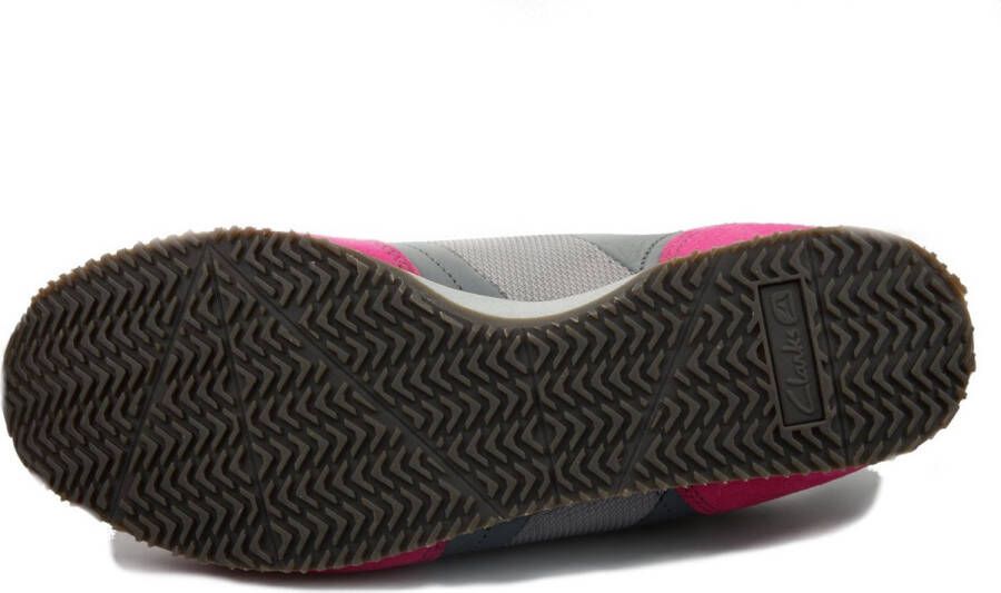 Clarks Jewel Lace Leren Sneakers Roze Dames - Foto 5