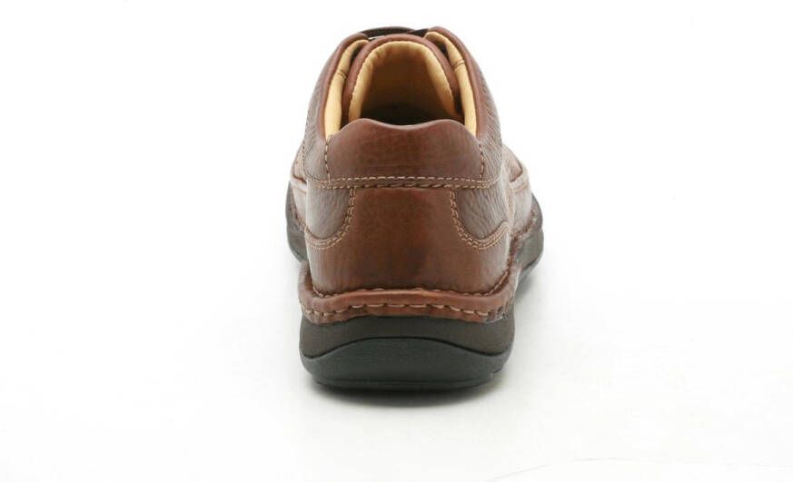 Clarks Nature Three Heren Veterschoenen Mahogany Leather