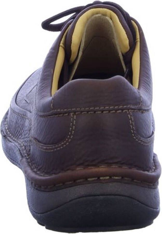 Clarks Nature Three Heren Veterschoenen Mahogany Leather