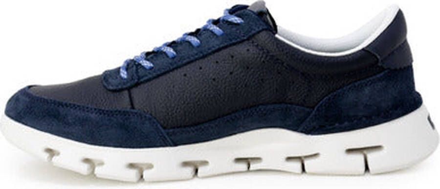 Clarks Comfortabele Leren Blauwe Sneakers voor Multicolor