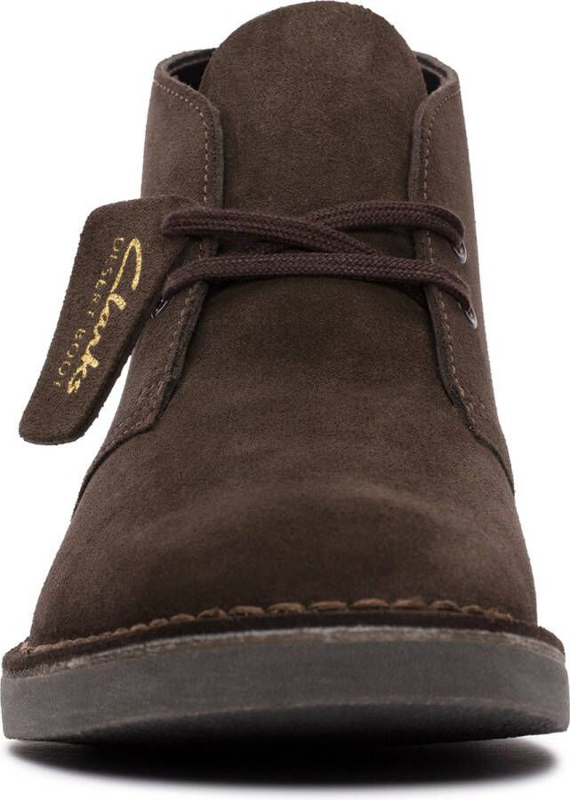 Clarks Veterboot Desert Boot Evo Donkerbruin Verwisselbaar Voetbed