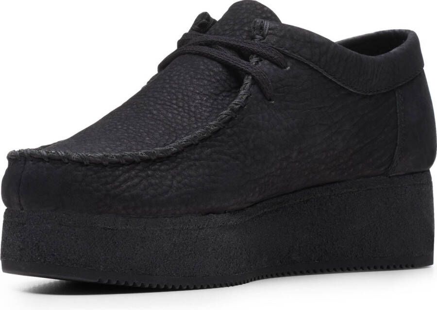 Clarks Originals Wallacraft Lo Womens Black Nubuck Sneakers 261486324040