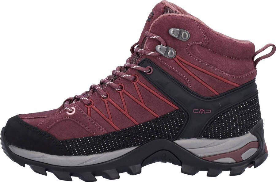 CMP Women's Rigel Mid Trekking Shoes Waterproof Wandelschoenen rood zwart