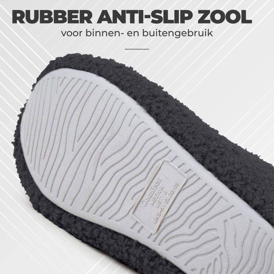 Comfeet Pantoffels Dames Sloffen Zwart Anti-slip