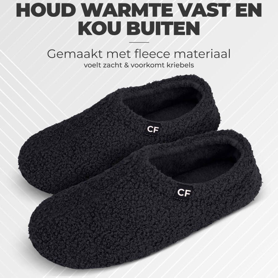 Comfeet Pantoffels Dames Sloffen Zwart Anti-slip