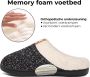 Comfeet Pantoffels Dames Sloffen Zwart Anti-slip - Thumbnail 8