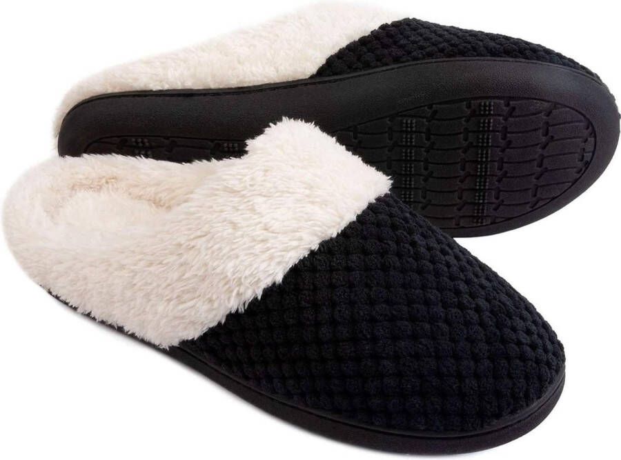 Comfeet Pantoffels Dames Sloffen Zwart Anti-slip