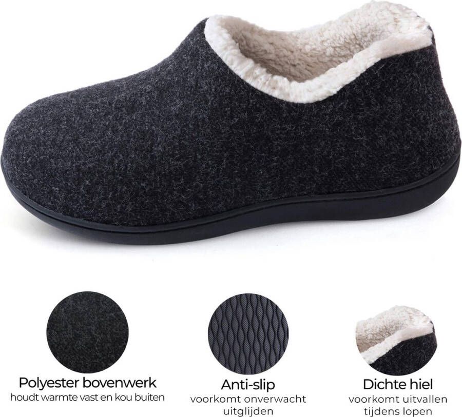 Comfeet Pantoffels Dames Sloffen Zwart Anti-slip - Foto 3