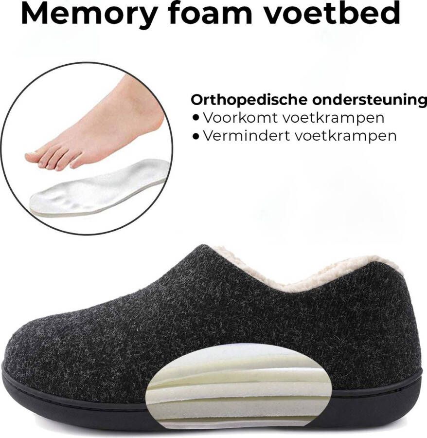 Comfeet Pantoffels Dames Sloffen Zwart Anti-slip - Foto 5