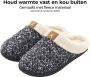 Comfeet Pantoffels Dames Sloffen Zwart Grijs Anti-slip - Thumbnail 3