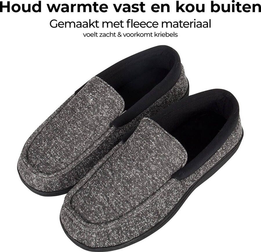 Comfeet Pantoffels Heren Sloffen Grijs Anti-slip - Foto 15