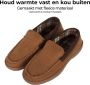 Comfeet Pantoffels Heren Sloffen Mocassins Cognac Anti-slip - Thumbnail 5