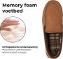 Comfeet Pantoffels Heren Sloffen Mocassins Cognac Anti-slip - Thumbnail 6