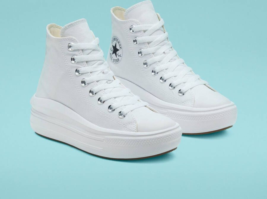 Converse Chuck Taylor All Star Move Hi Hoge sneakers Dames Wit