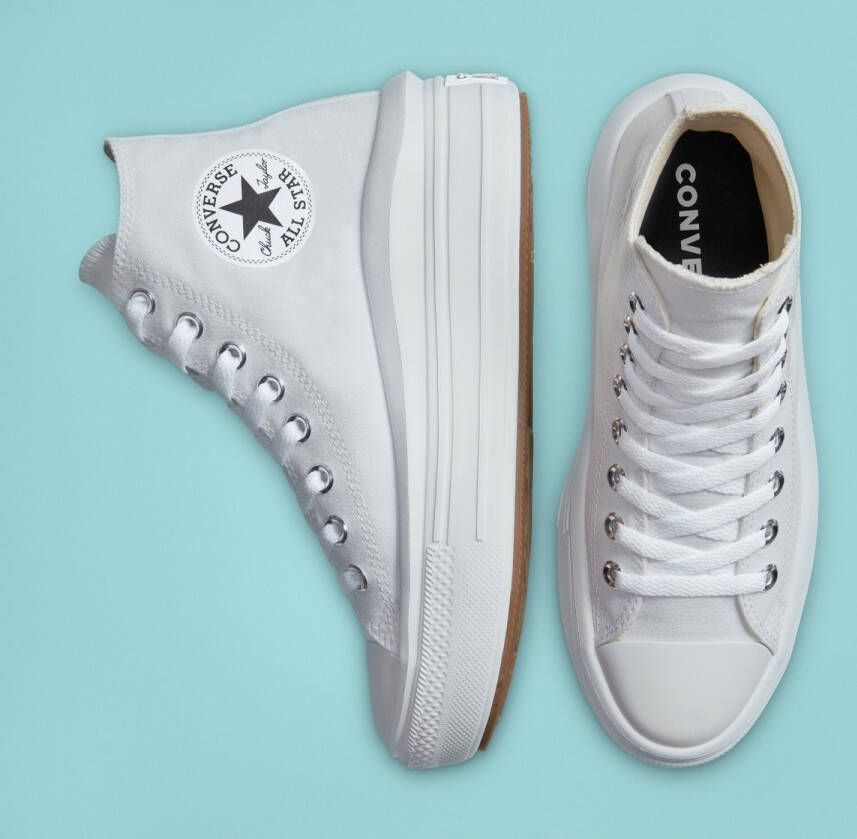 Converse Chuck Taylor All Star Move Hi Hoge sneakers Dames Wit