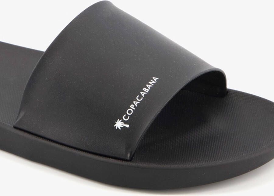 Copacabana vegan heren badslippers zwart