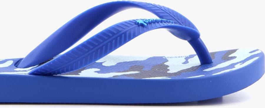 Copacabana vegan kinder teenslippers camouflage Blauw