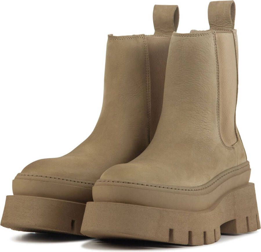 Copenhagen Chelsea boots Dames Laarzen Damesschoenen Nubuck CPH686 Taupe