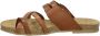 COSMOS Dames slippers Teenslippers cognac - Thumbnail 7