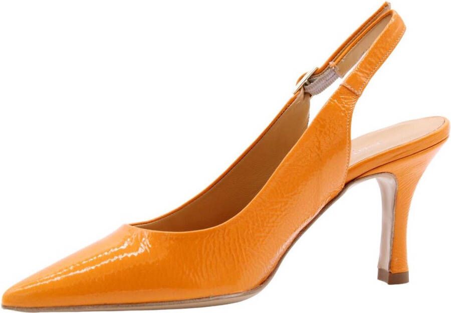 Cristian Daniel Peep Toe Peep Heel Orange