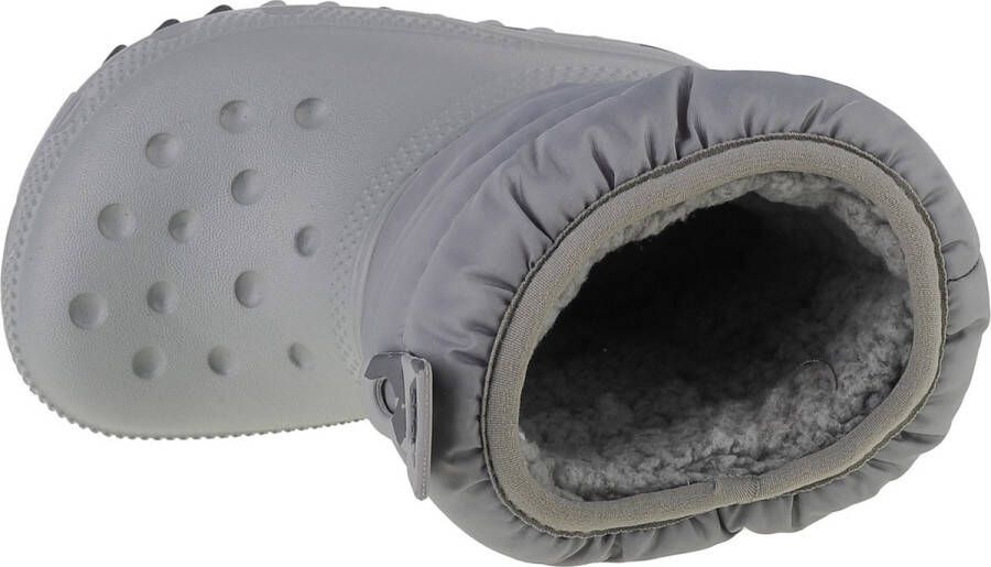 Crocs Classic Neo Puff Boot Toddler 207683-007 voor een jongen Grijs Sneeuw laarzen