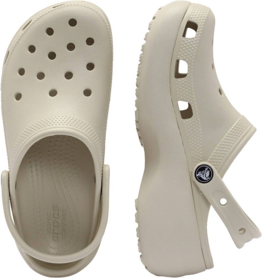 Crocs Classic Platform Slides & Sandalen in beige formaten: 37 38 - Foto 15