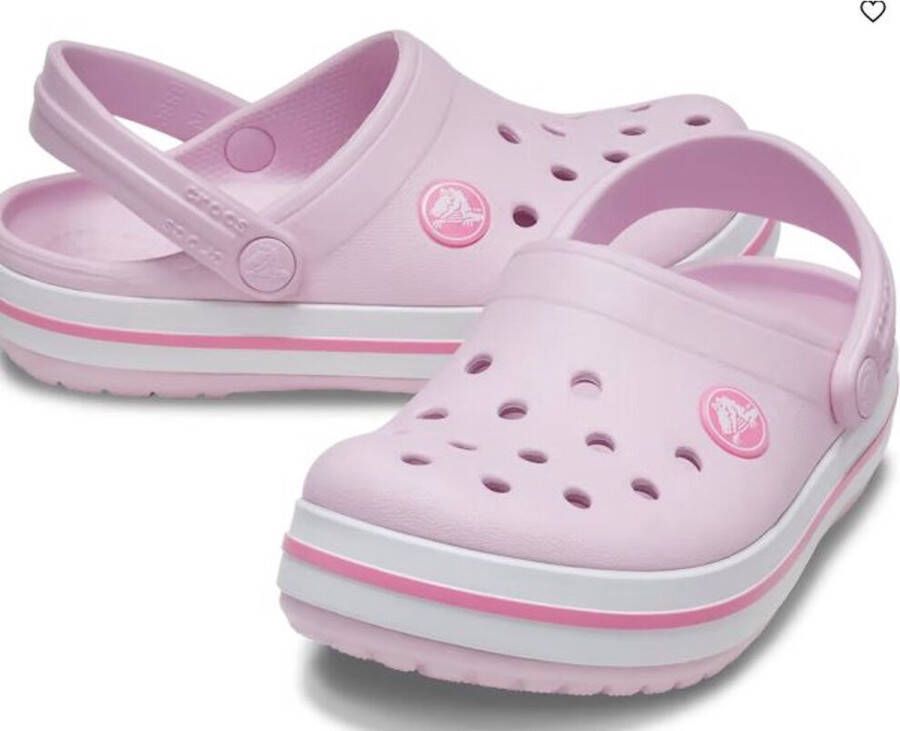 Crocs Crockband clog t rose ballerina streepje aan zijkant Kinderen Kleur Roze) - Foto 4