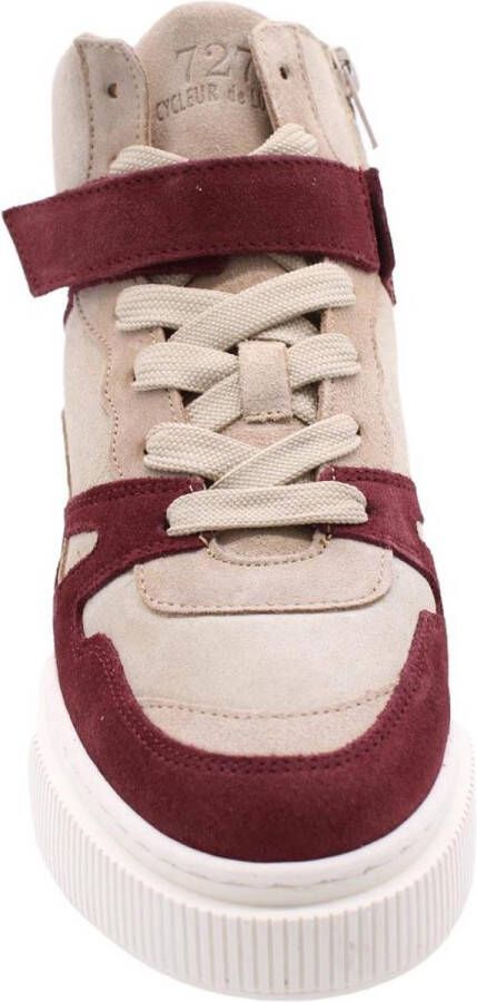 Retro Sneaker bruin Tinten Mur Hoge sneakers Dames Beige